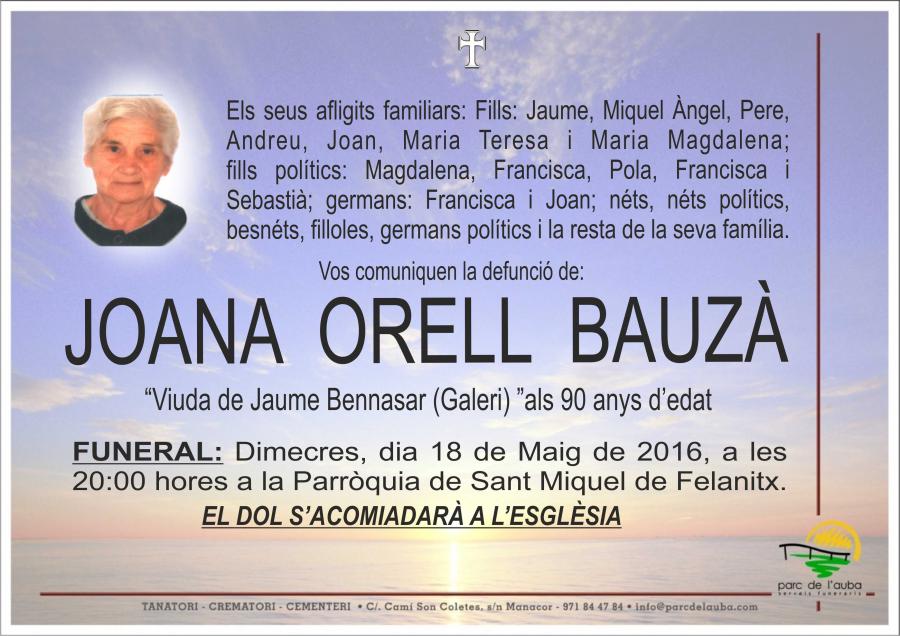 JOANA ORELL BAUZÀ