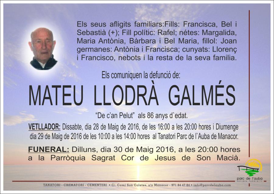 MATEU LLODRÀ GALMÉS