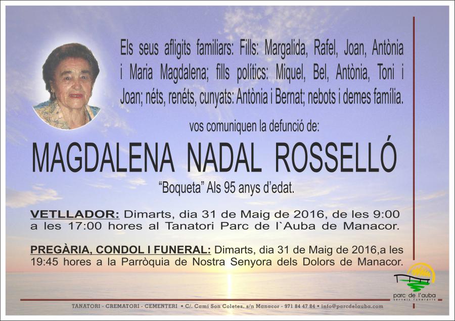 MAGDALENA NADAL ROSSELLÓ