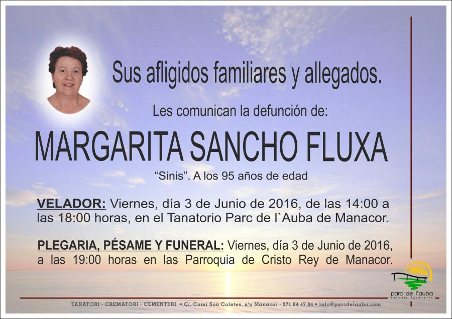 MARGARITA SANCHO FLUXA