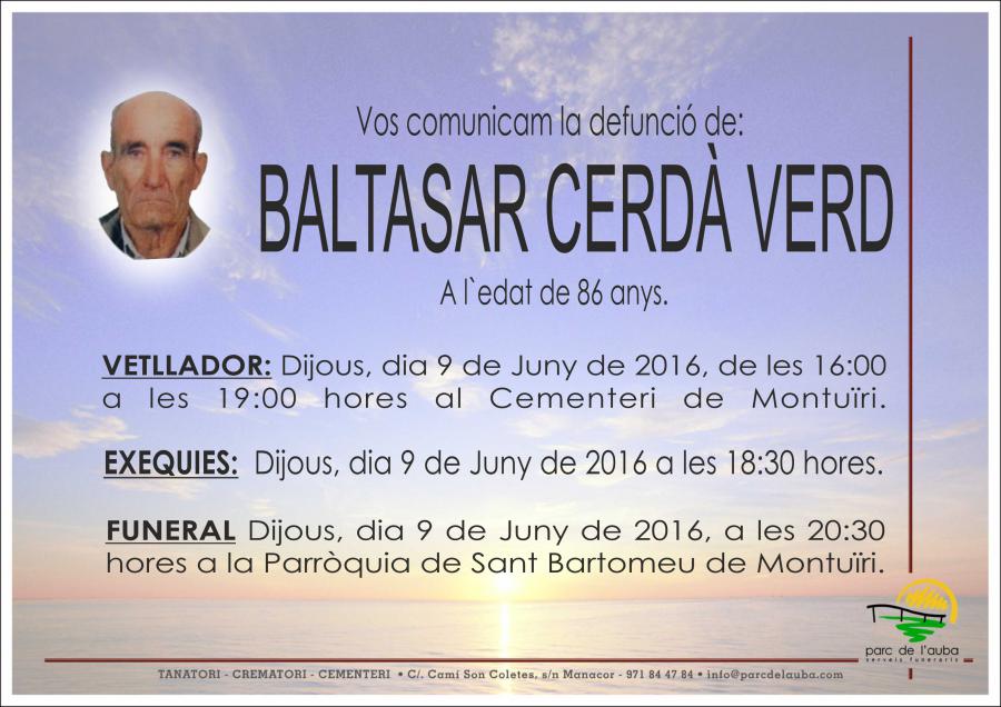 BALTASAR CERDÀ VERD