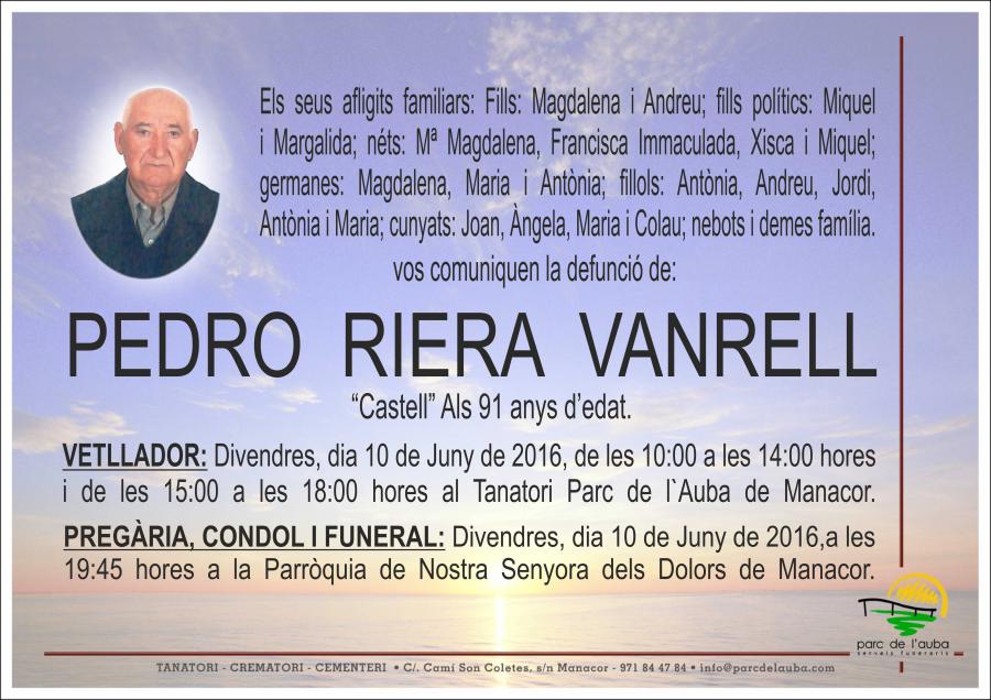 PEDRO RIERA VANRELL
