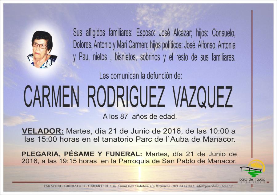 CARMEN RODRIGUEZ VAZQUEZ
