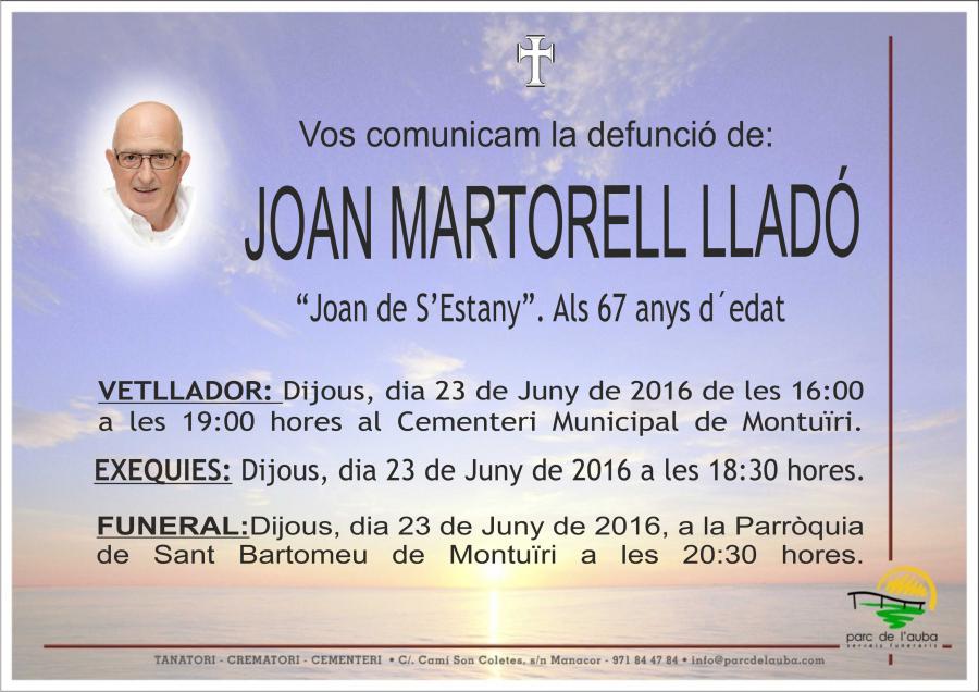 JOAN MARTORELL LLADÓ