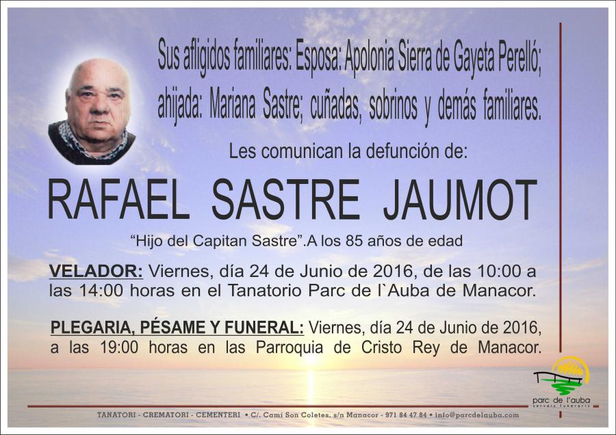 RAFAEL SASTRE JAUMOT