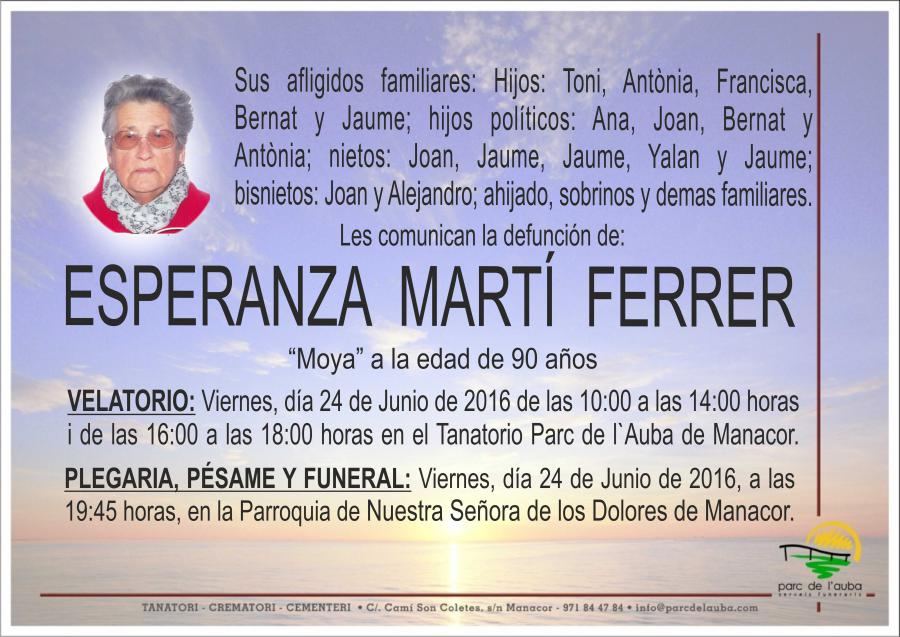 ESPERANZA MARTÍ FERRER