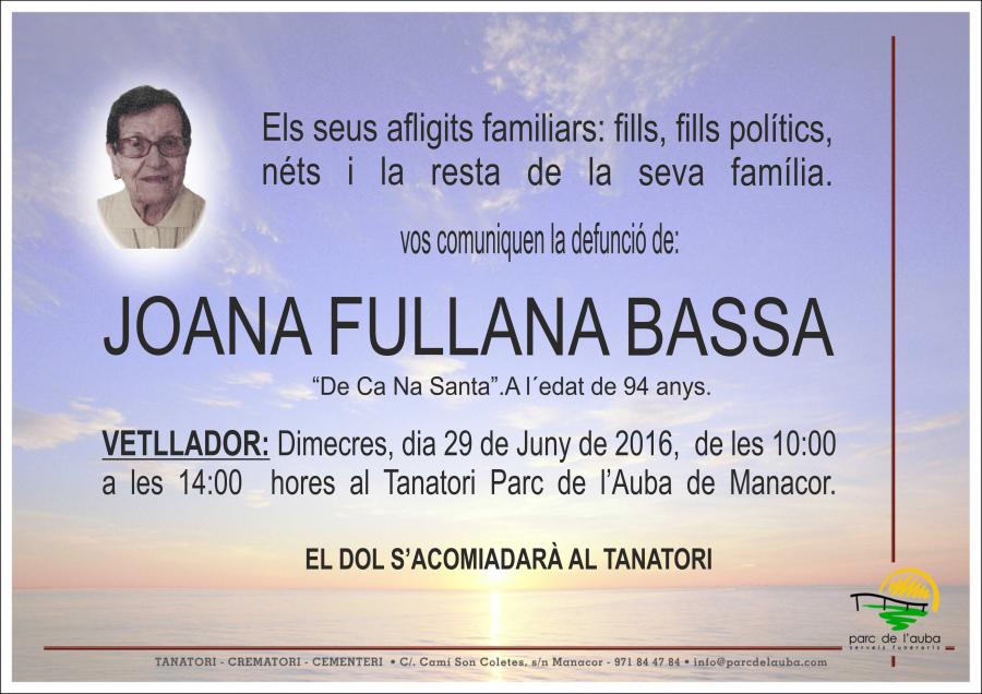 JOANA FULLANA BASSA