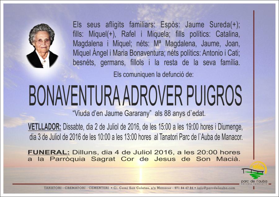 BONAVENTURA  ADROVER PUIGROS