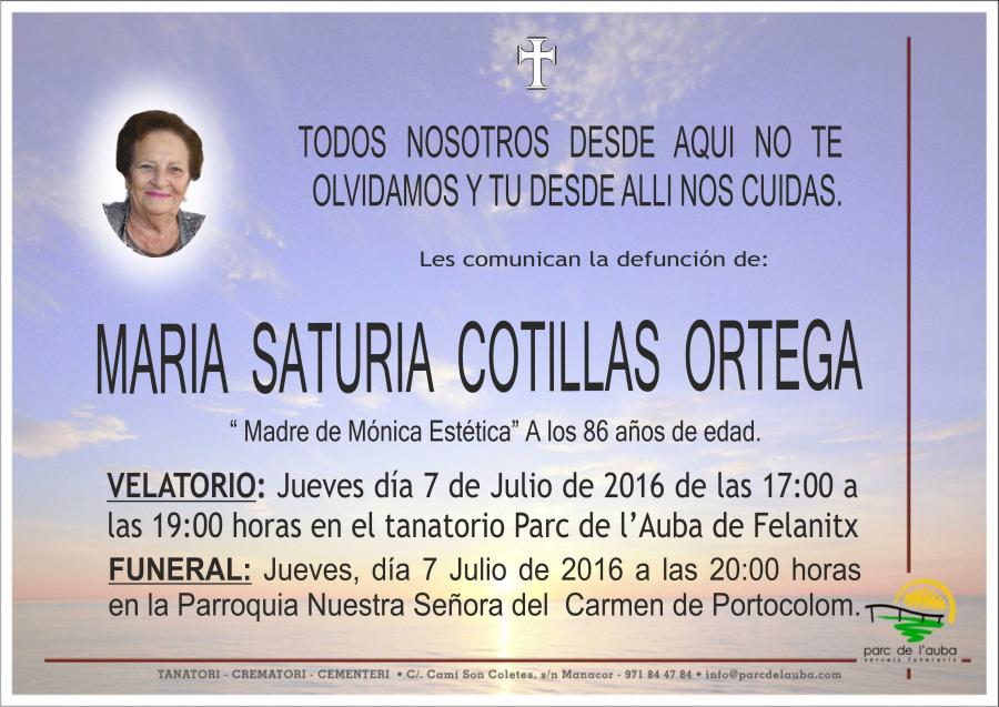 MARIA SATURIA COTILLAS ORTEGA