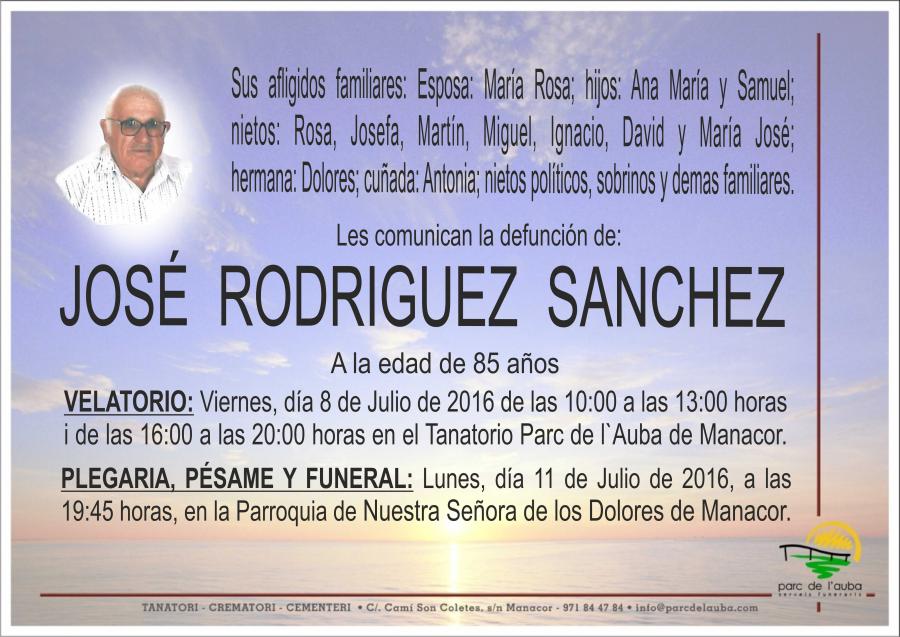 JOSÉ RODRIGUEZ SANCHEZ