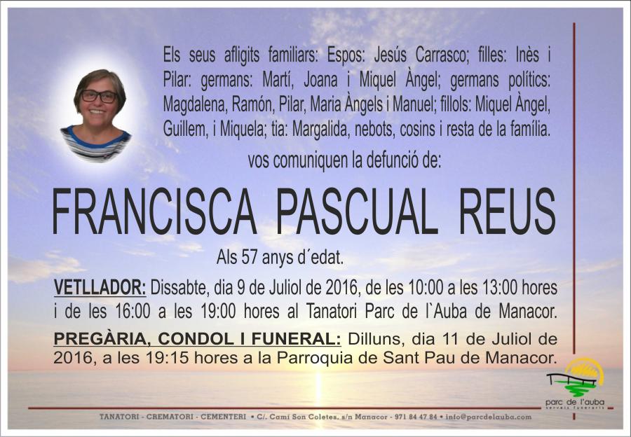 FRANCISCA PASCUAL REUS