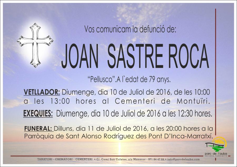 JOAN SASTRE ROCA