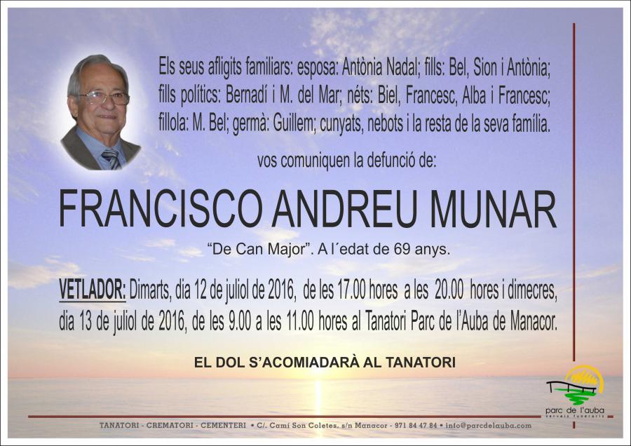 FRANCISCO ANDREU MUNAR