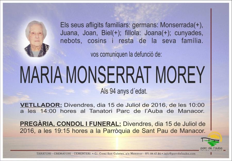 MARIA MONSERRAT MOREY