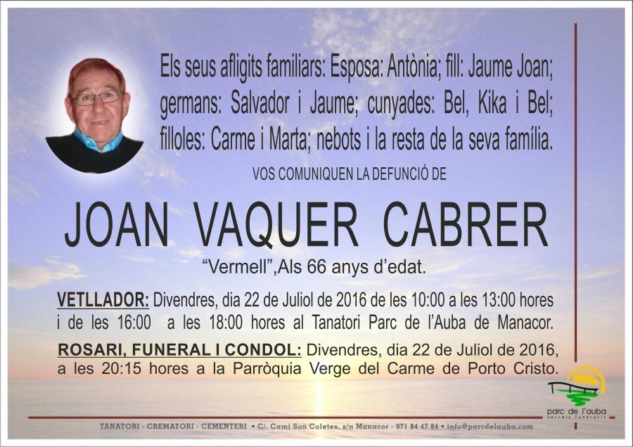 JOAN VAQUER CABRER