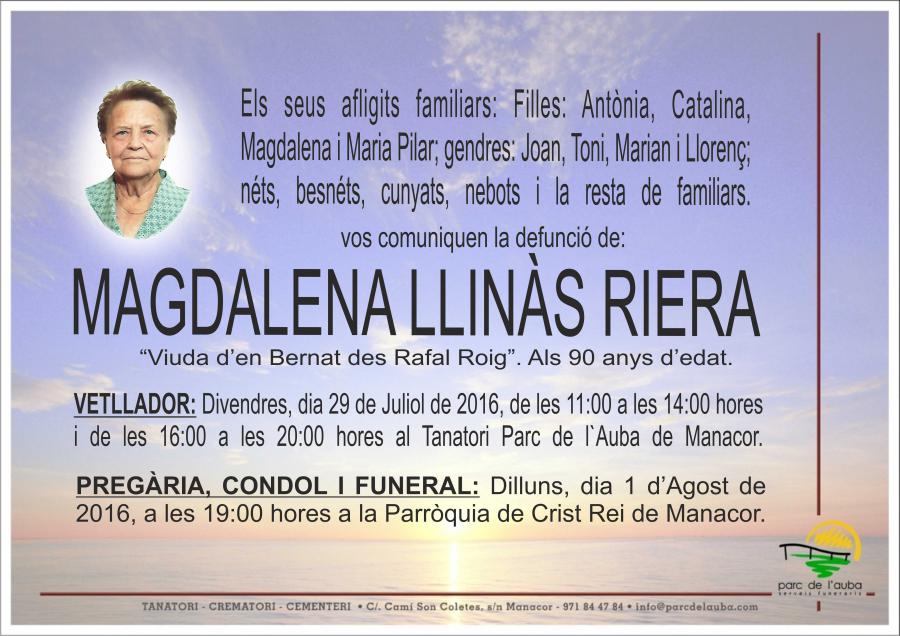 MAGDALENA LLINÀS RIERA