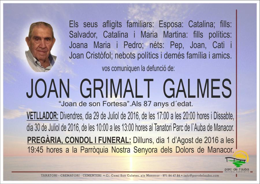 JOAN GRIMALT GALMES