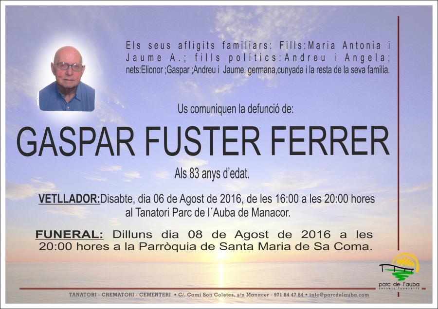 GASPAR FUSTER FERRER