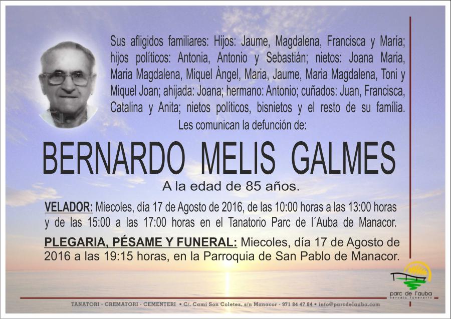 BERNARDO MELIS GALMES