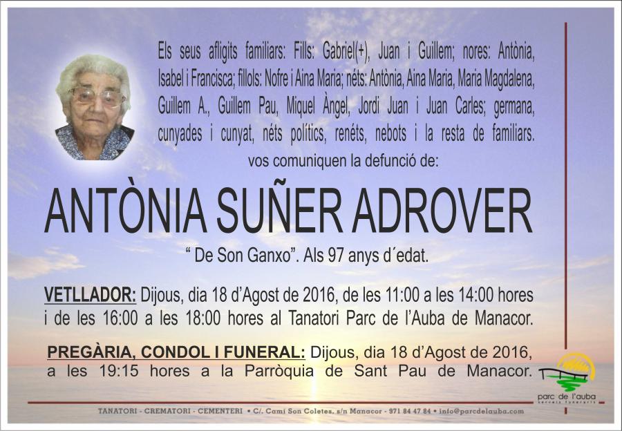 ANTÃ'NIA SUÑER ADROVER