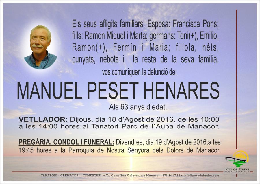 MANUEL PESET HENARES