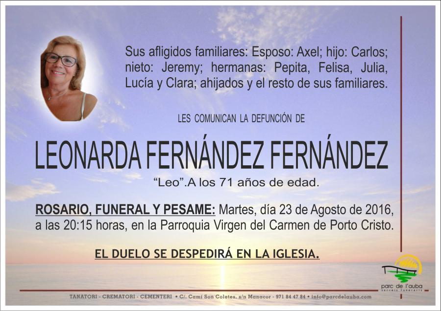 LEONARDA FERNÁNDEZ FERNÁNDEZ