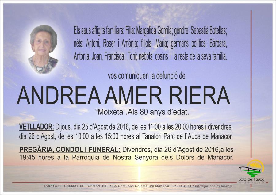 ANDREA AMER RIERA