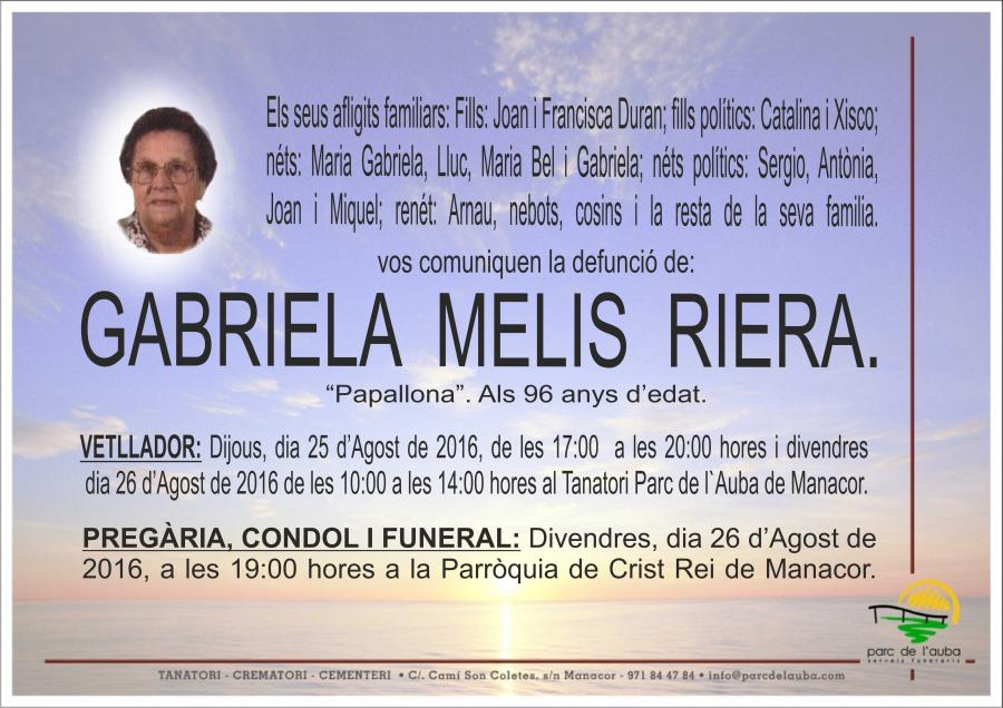 GABRIELA MELIS RIERA
