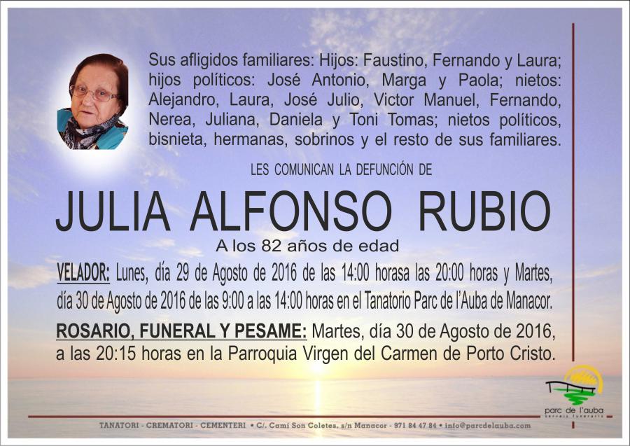 JULIA ALFONSO RUBIO