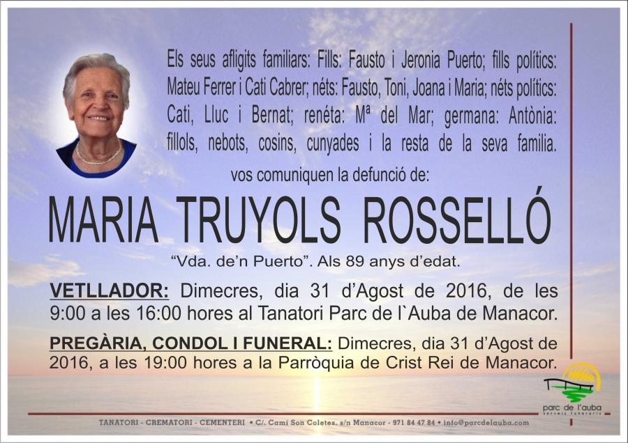 MARIA TRUYOLS ROSSELLÓ
