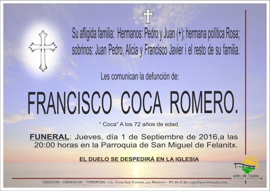 FRANCISCO COCA ROMERO