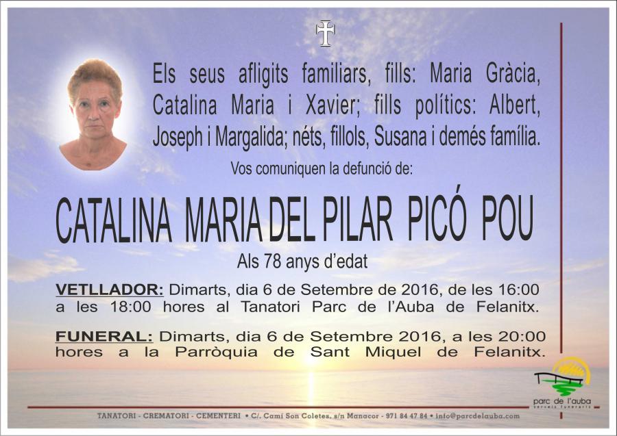 CATALINA MARIA DEL PILAR PICÓ POU