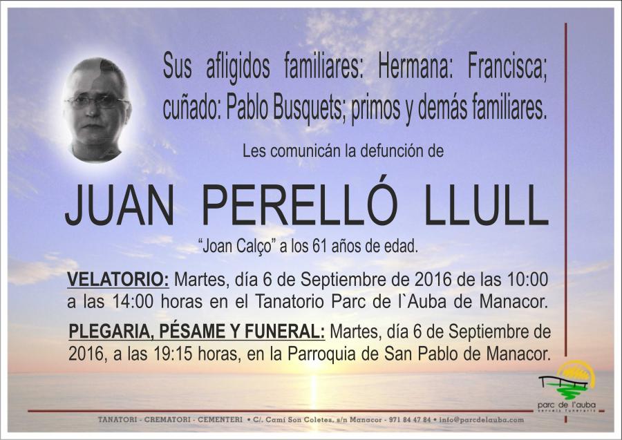 JUAN PERELLÓ LLULL