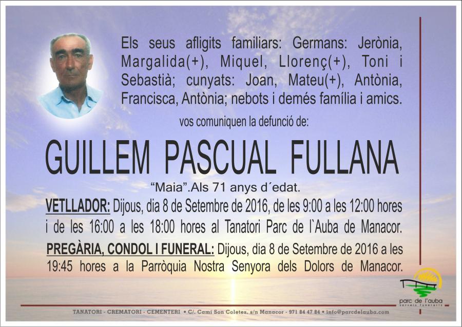 GUILLEM PASCUAL FULLANA