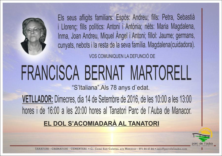 FRANCISCA BERNAT MARTORELL