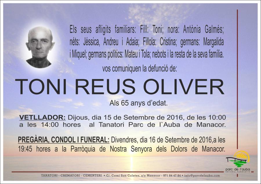 TONI  REUS OLIVER