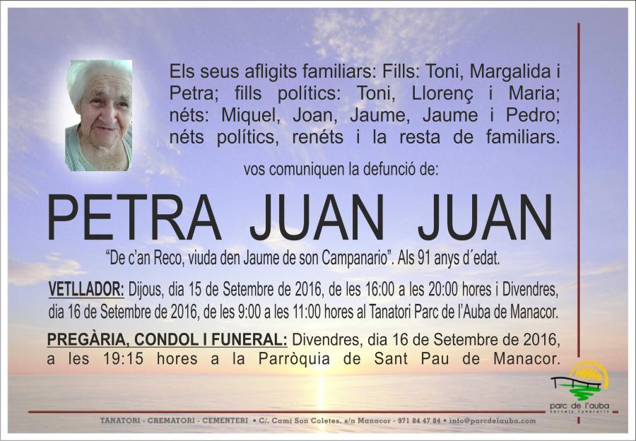 PETRA JUAN JUAN