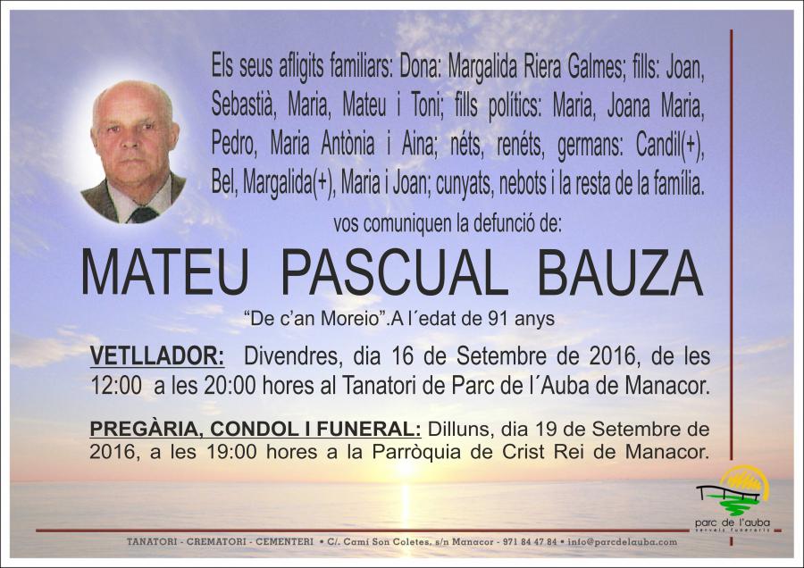 MATEU PASCUAL BAUZA