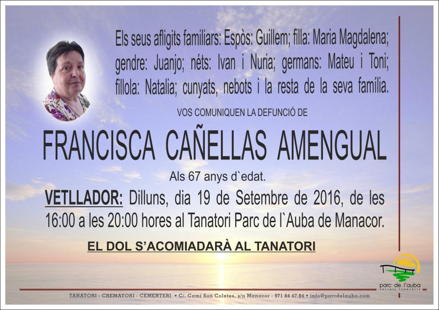 FRANCISCA CAÑELLAS AMENGUAL