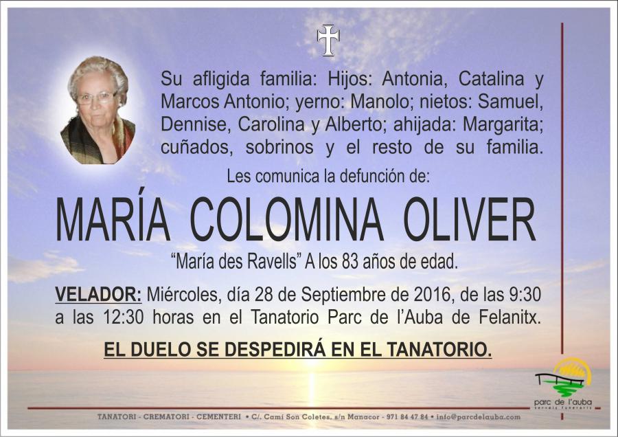 MARÍA COLOMINA OLIVER