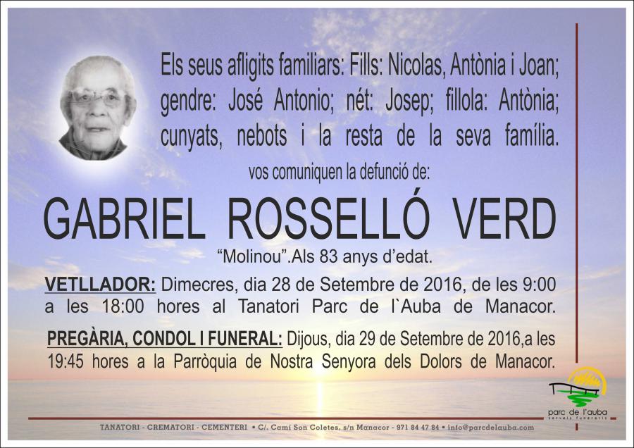 GABRIEL ROSSELLÓ VERD