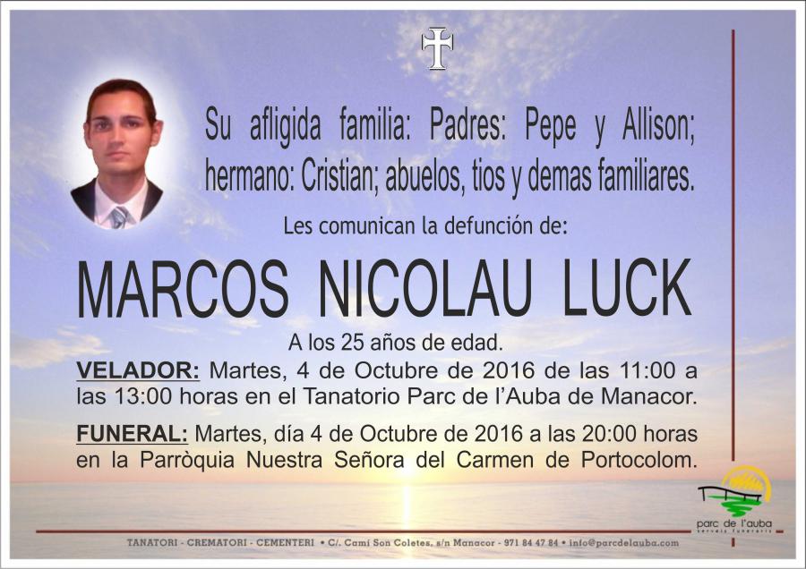 MARCOS NICOLAU LUCK