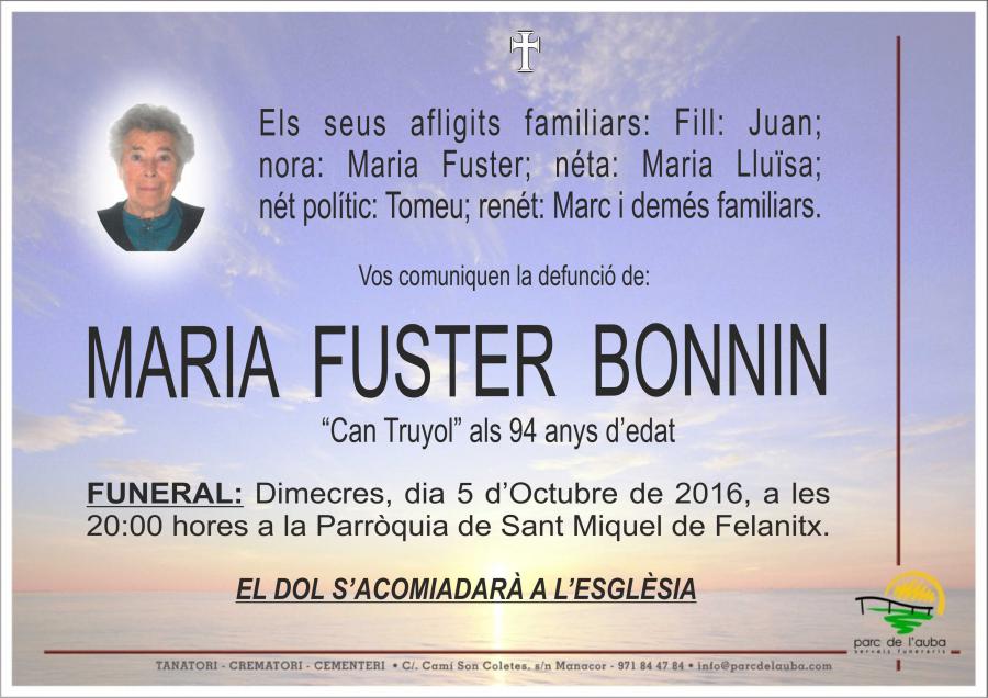 MARIA FUSTER BONNIN