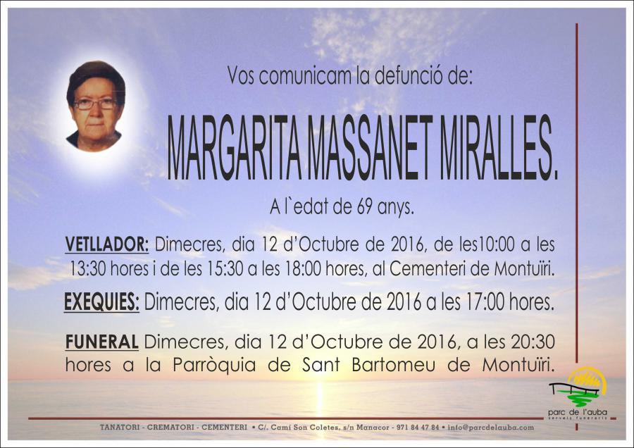 MARGARITA MASSANET MIRALLES