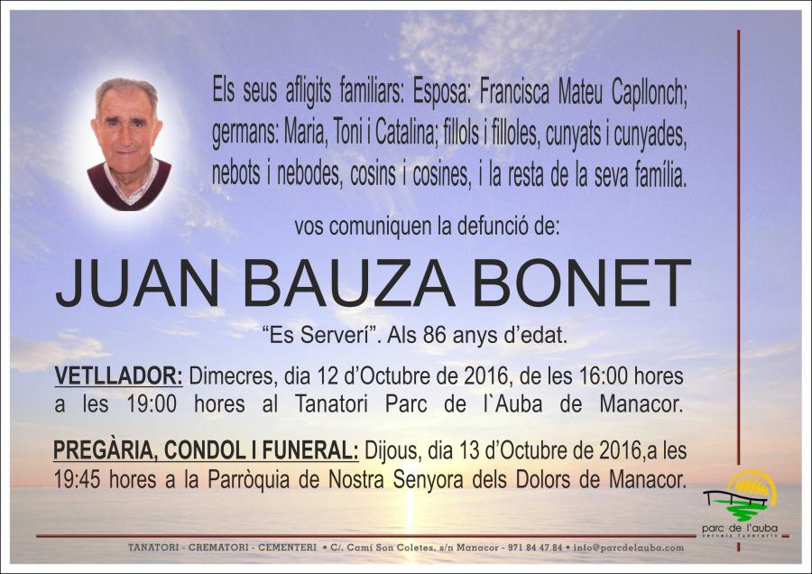 JUAN BAUZA BONET