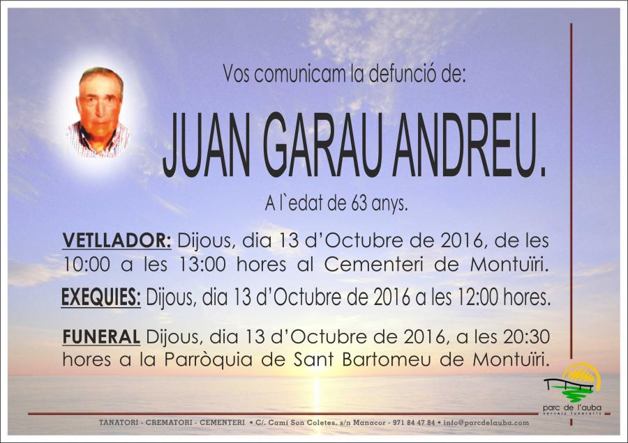 JUAN GARAU ANDREU