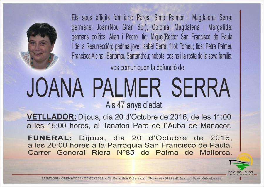 JOANA PALMER SERRA