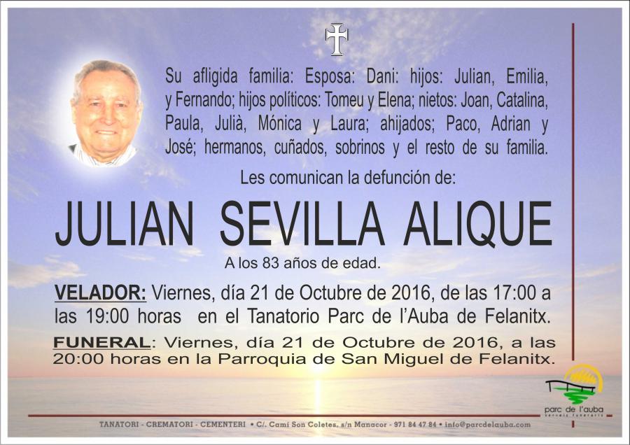 JULIAN SEVILLA ALIQUE