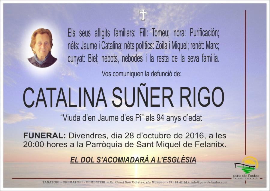 CATALINA SUÑER RIGO