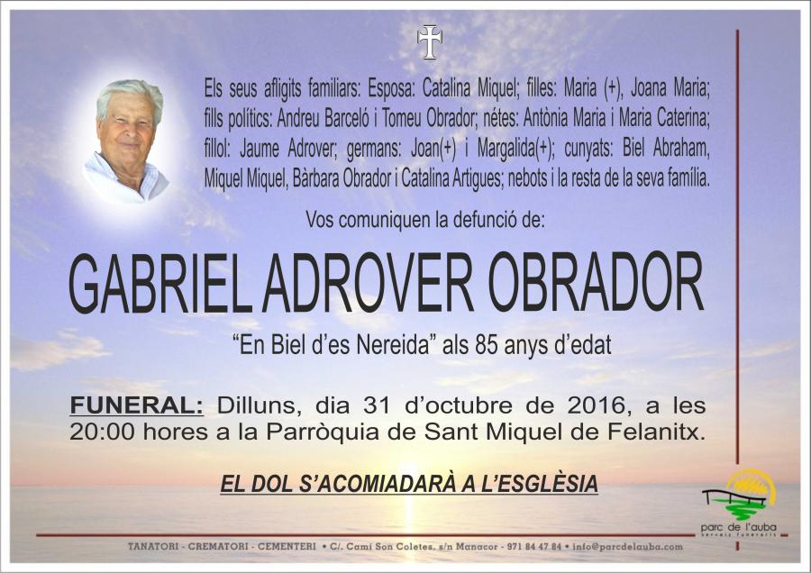 GABRIEL ADROVER OBRADOR